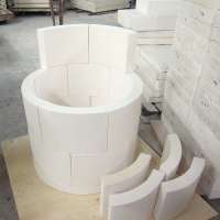 650 degree fireproof high strength high temp calcium silicate insulation camber pipe for oven